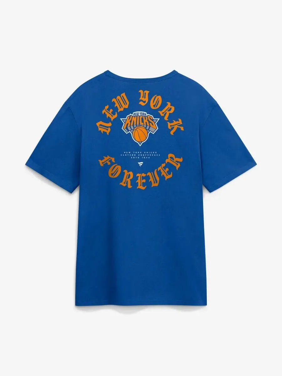 Футболка с принтом New York Knicks Forever Legacy Cotton Fanatics — изображение 3 из 3, синий