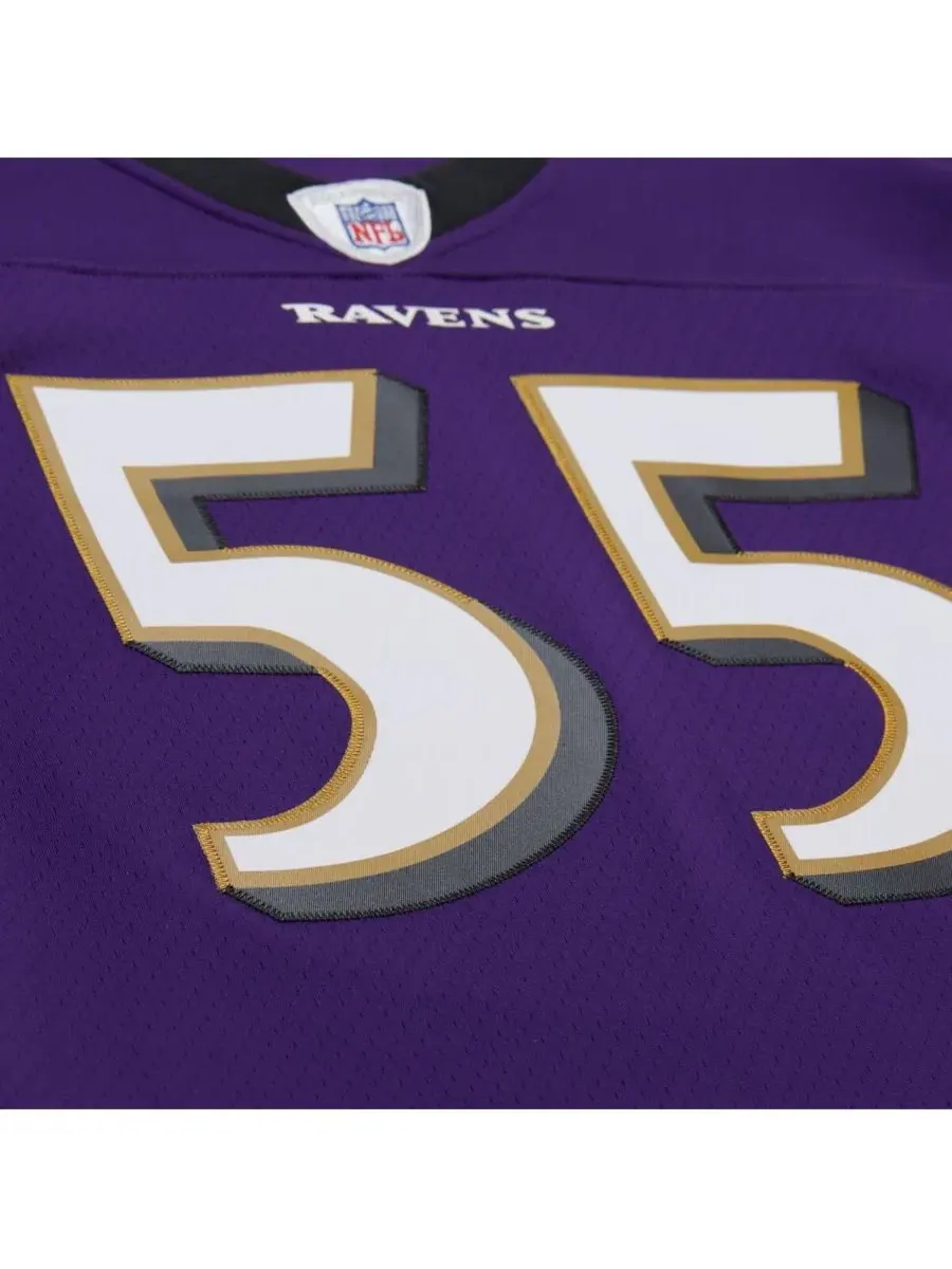 Мужская реплика джерси Legacy 2003 Terrell Suggs Mitchell & Ness — изображение 3 из 5, фиолетовый