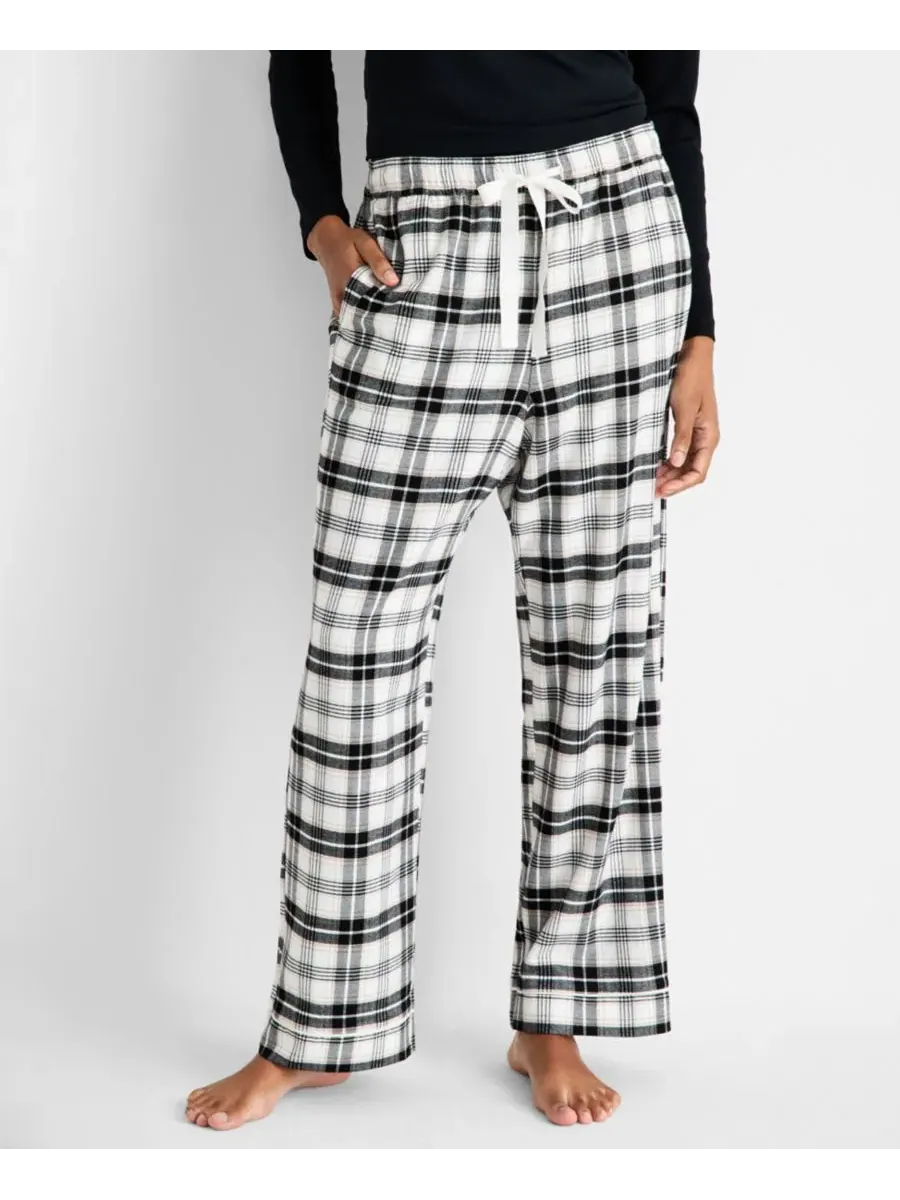 Фланелевые пижамные брюки с завязкой State of Day, Shelby Plaid — изображение 1 из 4