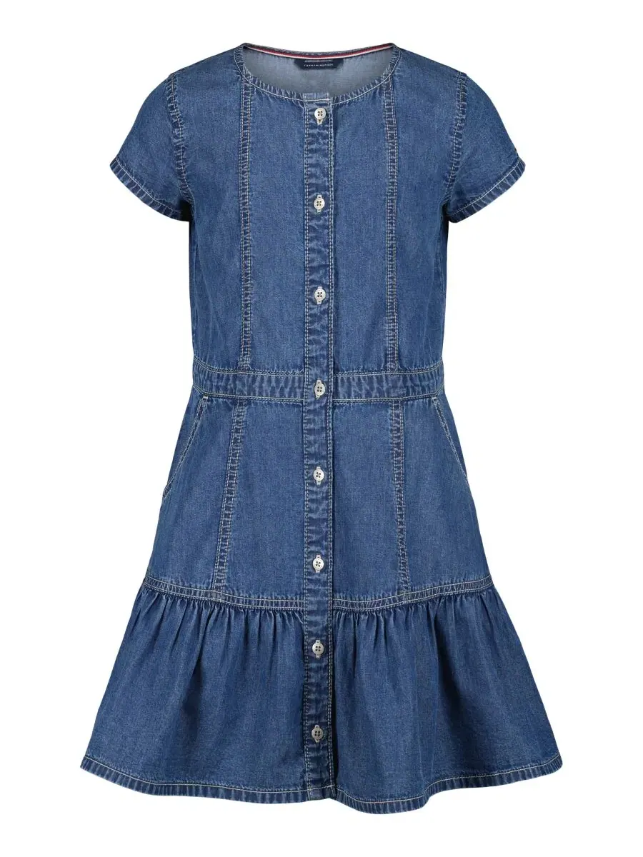 Платье с коротким рукавом и принтом Tommy Hilfiger, Dekalb Wash
