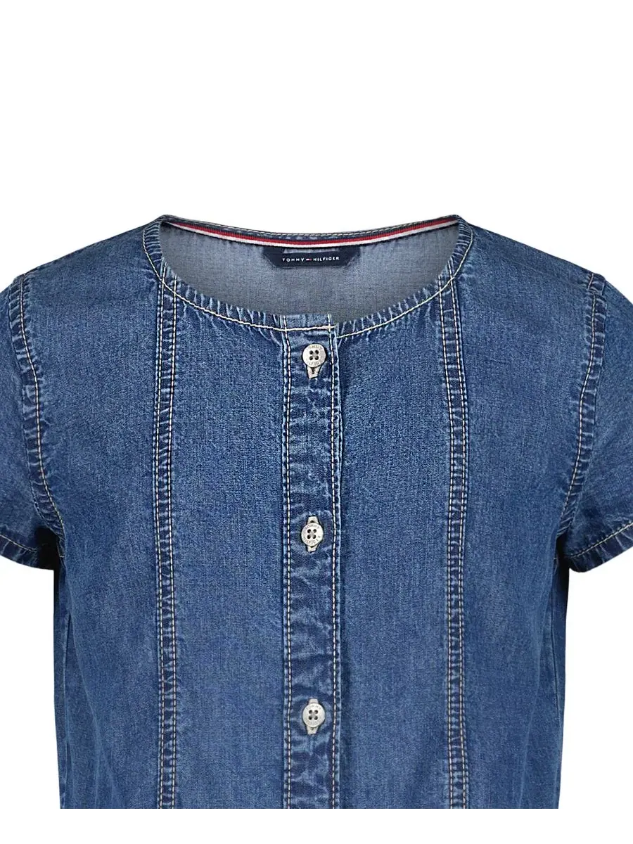 Платье с коротким рукавом и принтом Tommy Hilfiger, Dekalb Wash — изображение 3 из 4