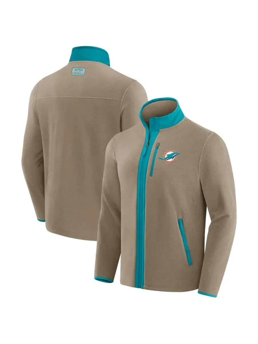 Fanatics Мужская куртка Darius Rucker Collection из плотного флиса на молнии цвета хаки с — изображение 1 из 3, бежевый