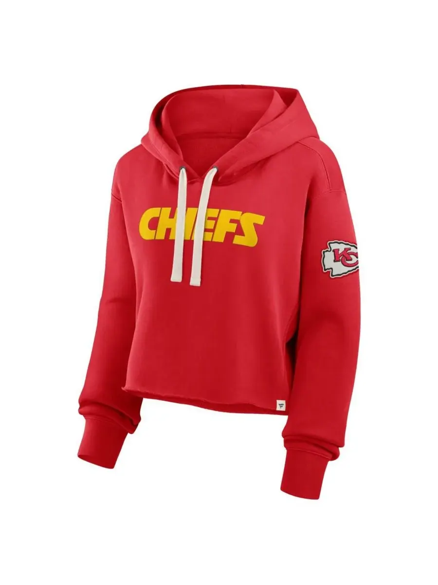 Fanatics Женская красная укороченная толстовка Kansas City Chiefs Oversized Hometown Heritage — изображение 2 из 3, красный