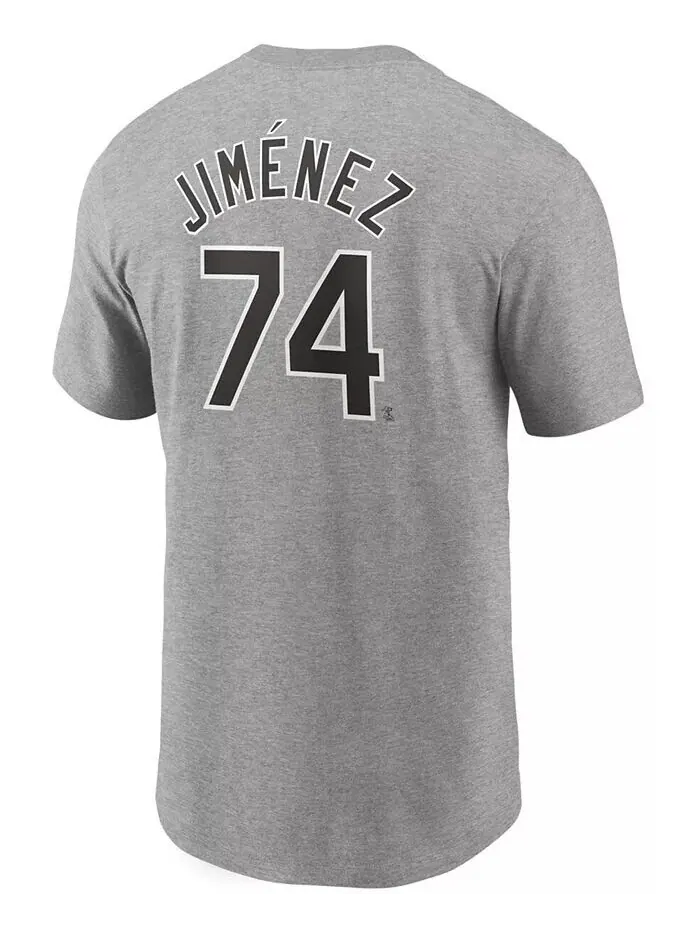 Мужская футболка Heather Grey Chicago White Sox с именем и номером Nike — изображение 3 из 3