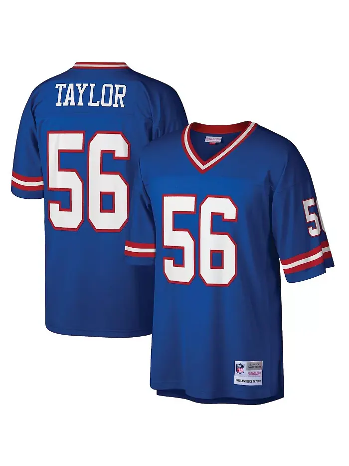 Мужская реплика джерси Лоуренса Тейлора "Royal New York Giants" 1986 года для высоких и полных — изображение 1 из 3