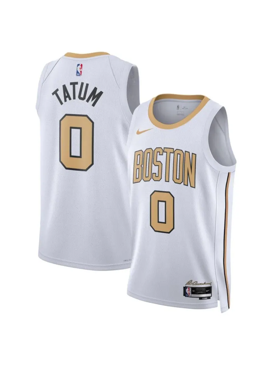 Nike Мужская и женская белая майка Джейсона Тейтума, Boston Celtics, сезон 2025/26 City Edition — изображение 1 из 3, белый