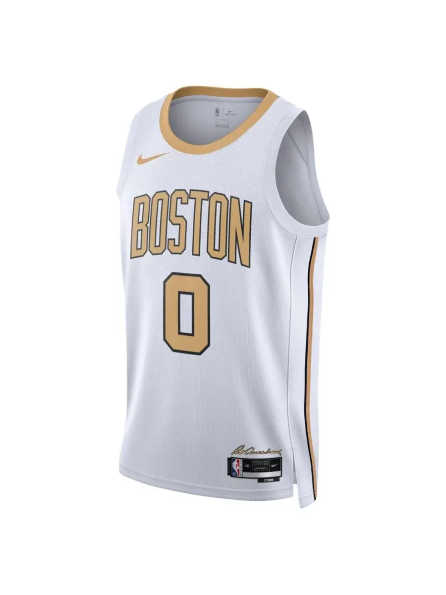 Nike Мужская и женская белая майка Джейсона Тейтума, Boston Celtics, сезон 2025/26 City Edition — изображение 2 из 3, белый