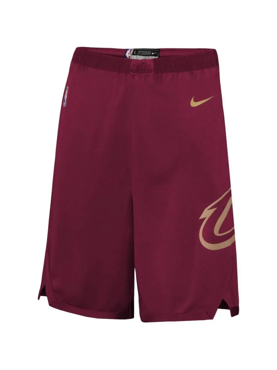 Шорты Big Boys Wine Cleveland Cavaliers Icon Edition Mesh Performance Swingman Shorts Nike — изображение 3 из 3, красный