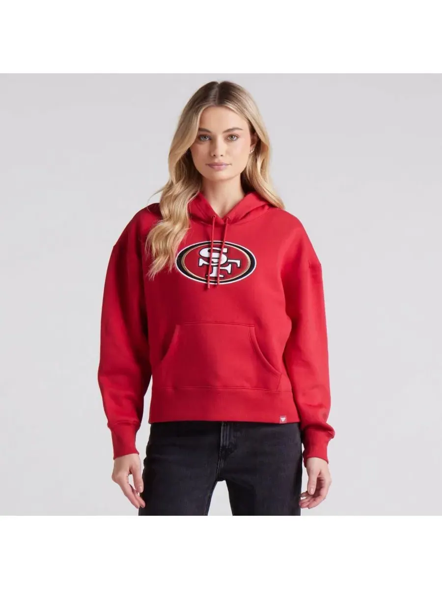 Женская алая флисовая толстовка с капюшоном San Francisco 49ers Legacy Fanatics — изображение 4 из 5, алый