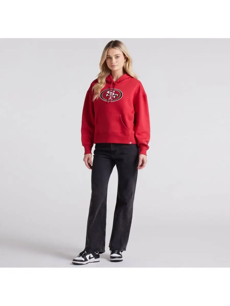 Женская алая флисовая толстовка с капюшоном San Francisco 49ers Legacy Fanatics — изображение 5 из 5, алый