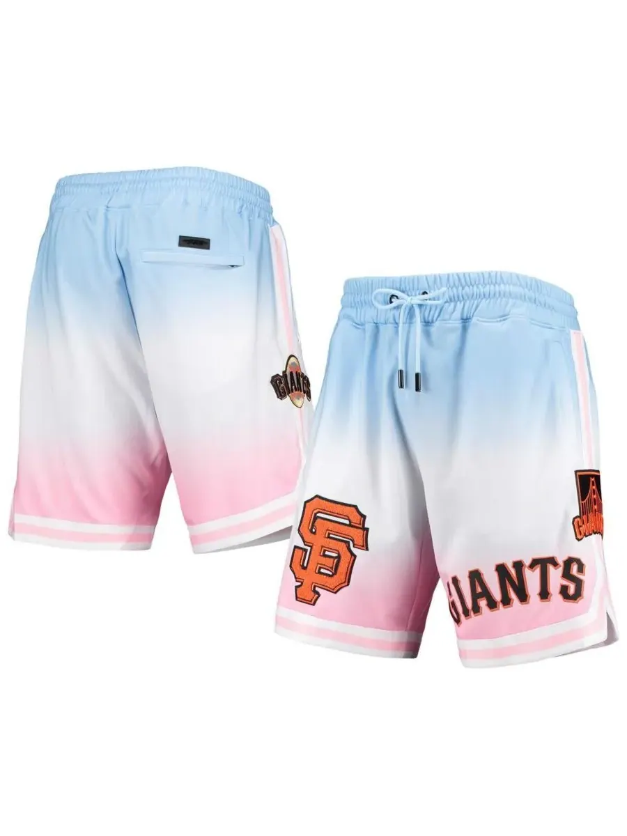 Pro Standard Мужские шорты сине-розового цвета с логотипом команды San Francisco Giants — изображение 1 из 4, синий розовый