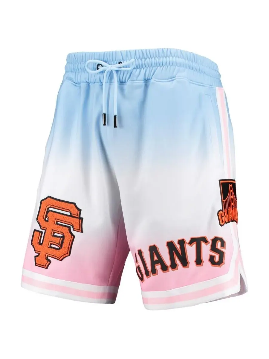 Pro Standard Мужские шорты сине-розового цвета с логотипом команды San Francisco Giants — изображение 4 из 4, синий розовый