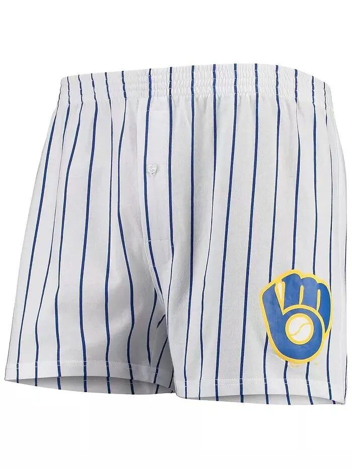 Мужские белые боксеры Milwaukee Brewers Vigor Concepts Sport — изображение 1 из 1