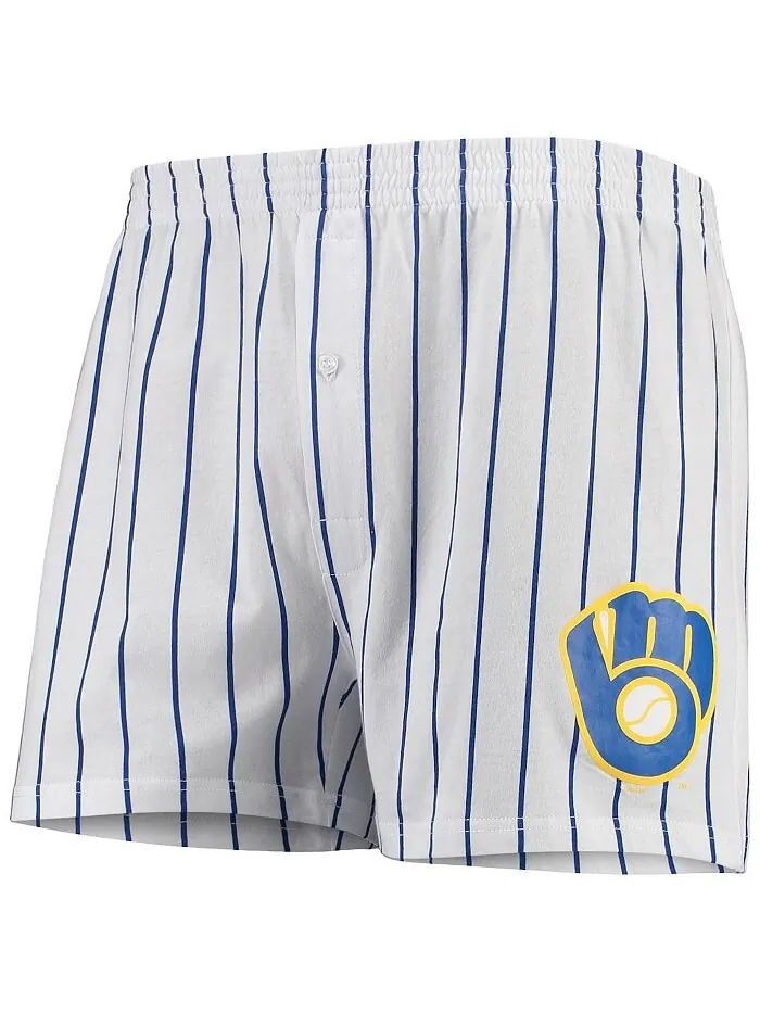 Мужские белые боксеры Milwaukee Brewers Vigor Concepts Sport — изображение 1 из 1, белый