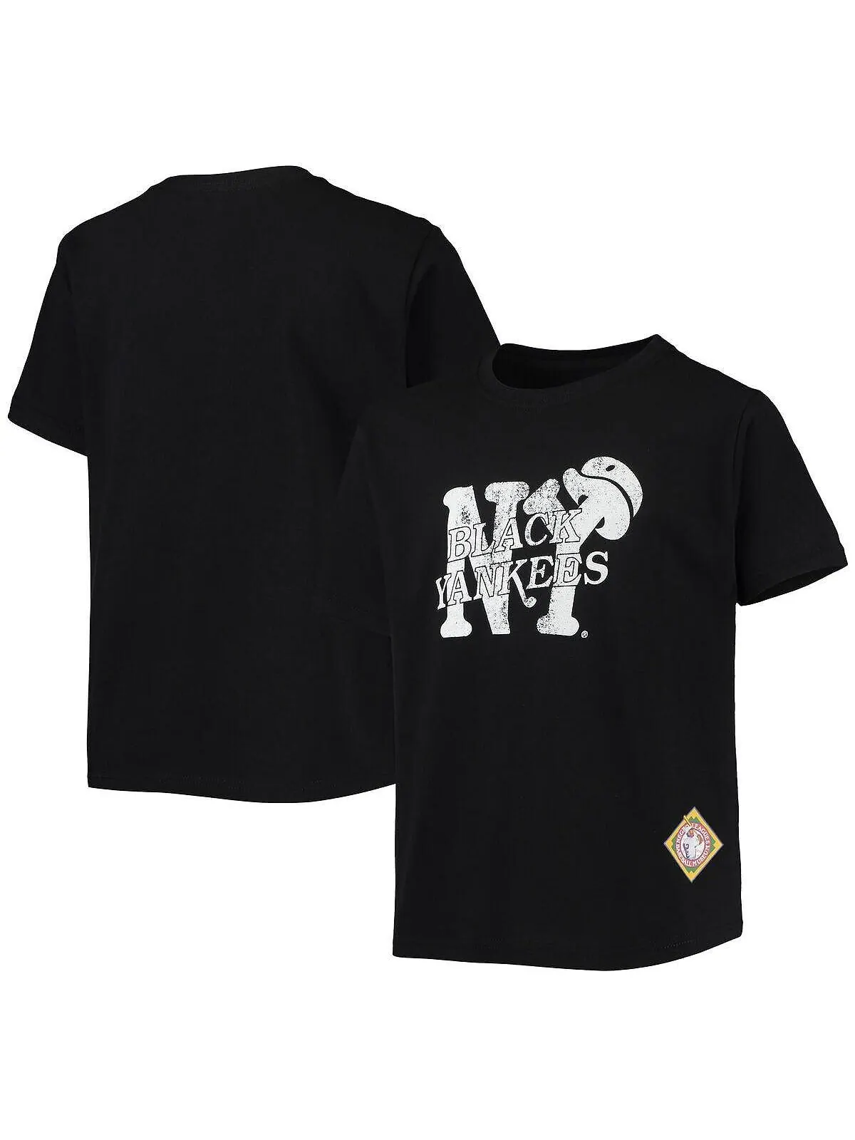 Черная футболка с логотипом Big Boys New York Yankees Negro League Stitches — изображение 1 из 1, черный