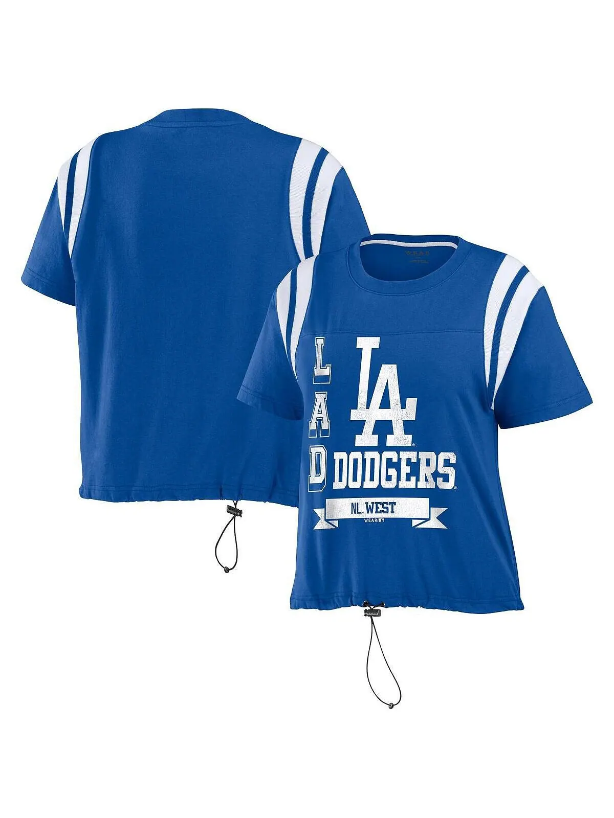 Женская футболка с цветными блоками Royal Los Angeles Dodgers WEAR by Erin Andrews