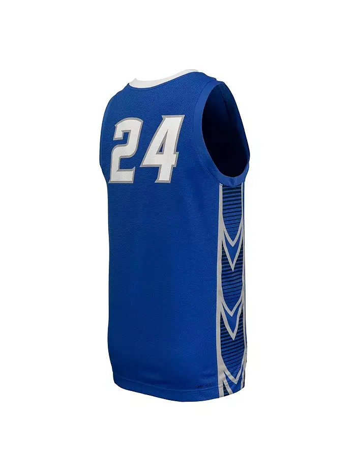 Мужская баскетбольная реплика футболки Creighton Bluejays синего цвета Nike — изображение 2 из 3