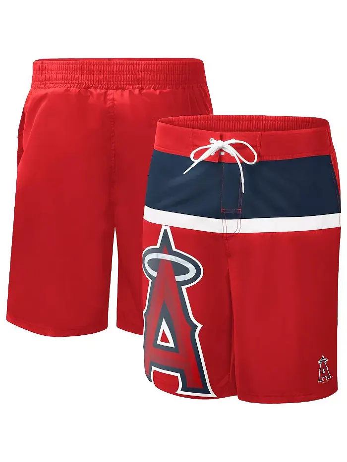 Мужские плавки Los Angeles Angels Sea Wind красные G-III Sports by Carl Banks — изображение 1 из 3
