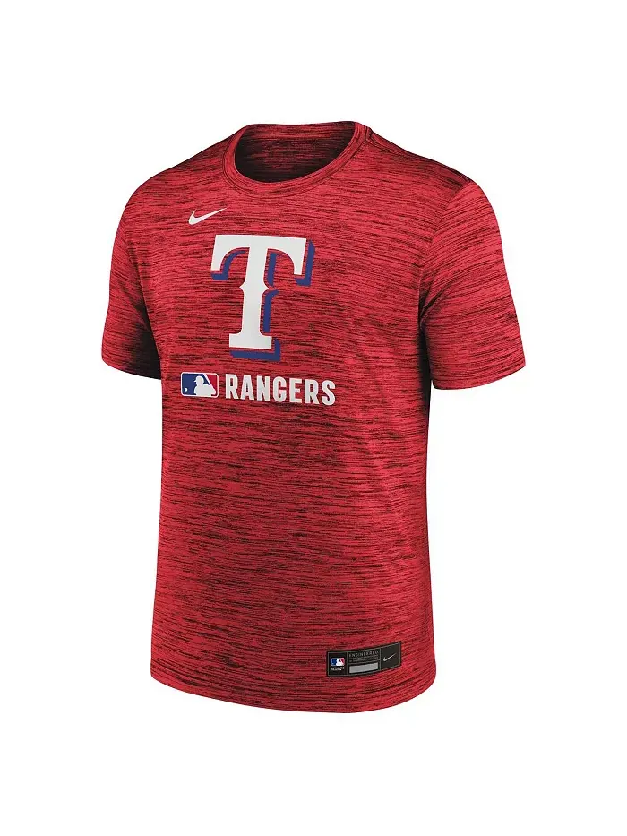 Мужская футболка для тренировок Texas Rangers Authentic Collection Velocity Performance красного — изображение 2 из 3