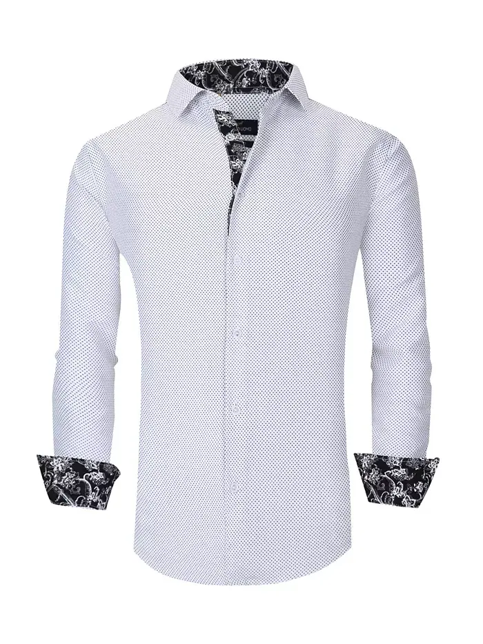 Мужская классическая рубашка с пуговицами Nautical в облегающем крое Slim Fit Azaro Uomo