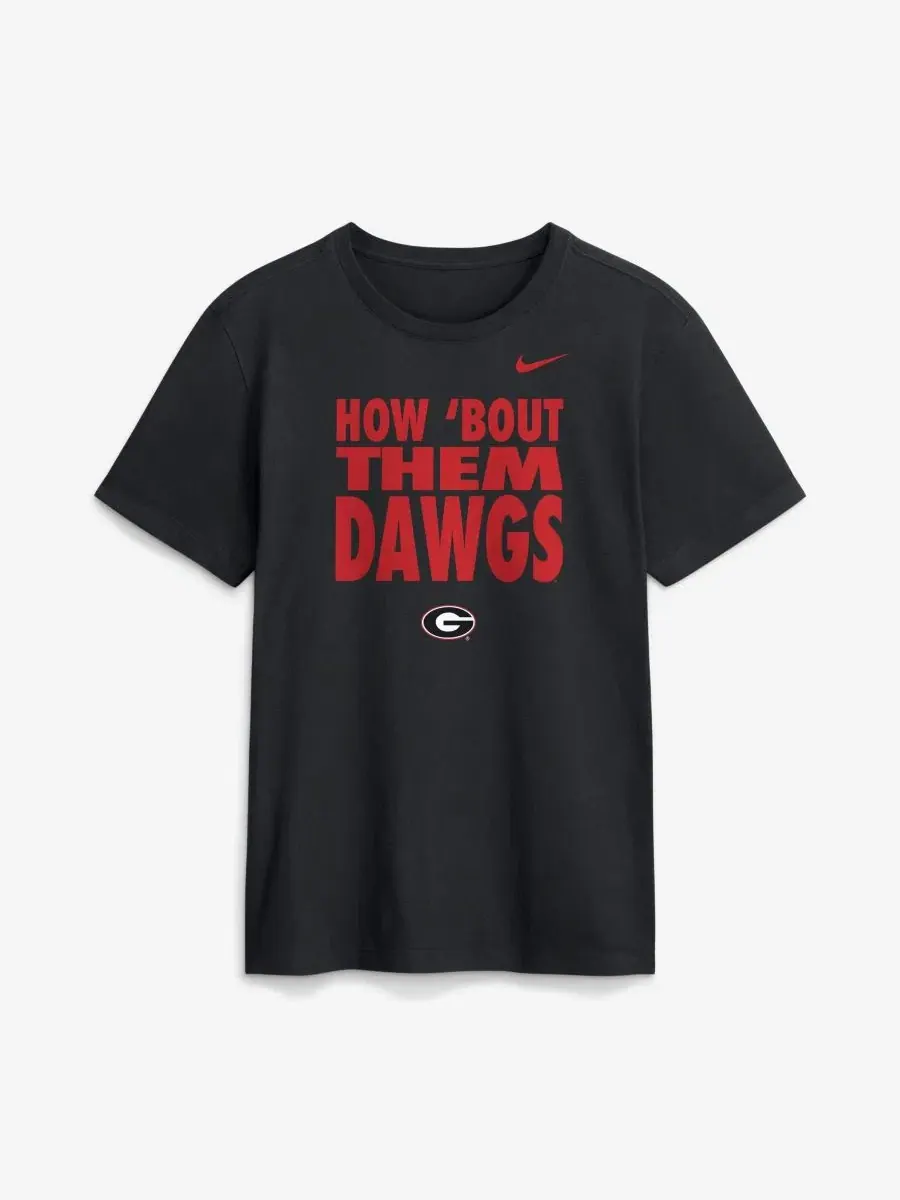 Футболка с принтом Georgia Bulldogs 2026 Sideline Dri-FIT Slogan Nike — изображение 1 из 2, черный