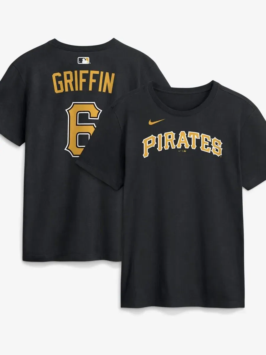 Футболка с именем и номером Konnor Griffin Nike — изображение 1 из 3, черный