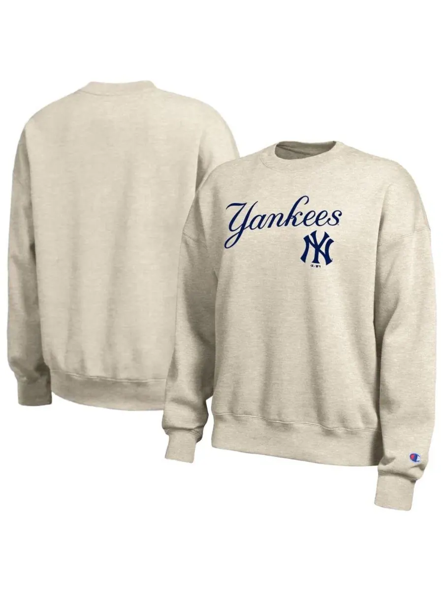 Свитшот женский с принтом New York Yankees All-Star Champion — изображение 1 из 3, овсяный