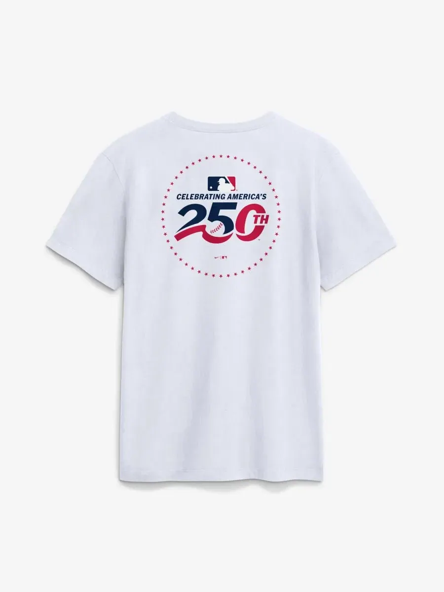 Футболка с длинным рукавом с принтом Celebrating America's 250th Logo Nike — изображение 3 из 3, белый