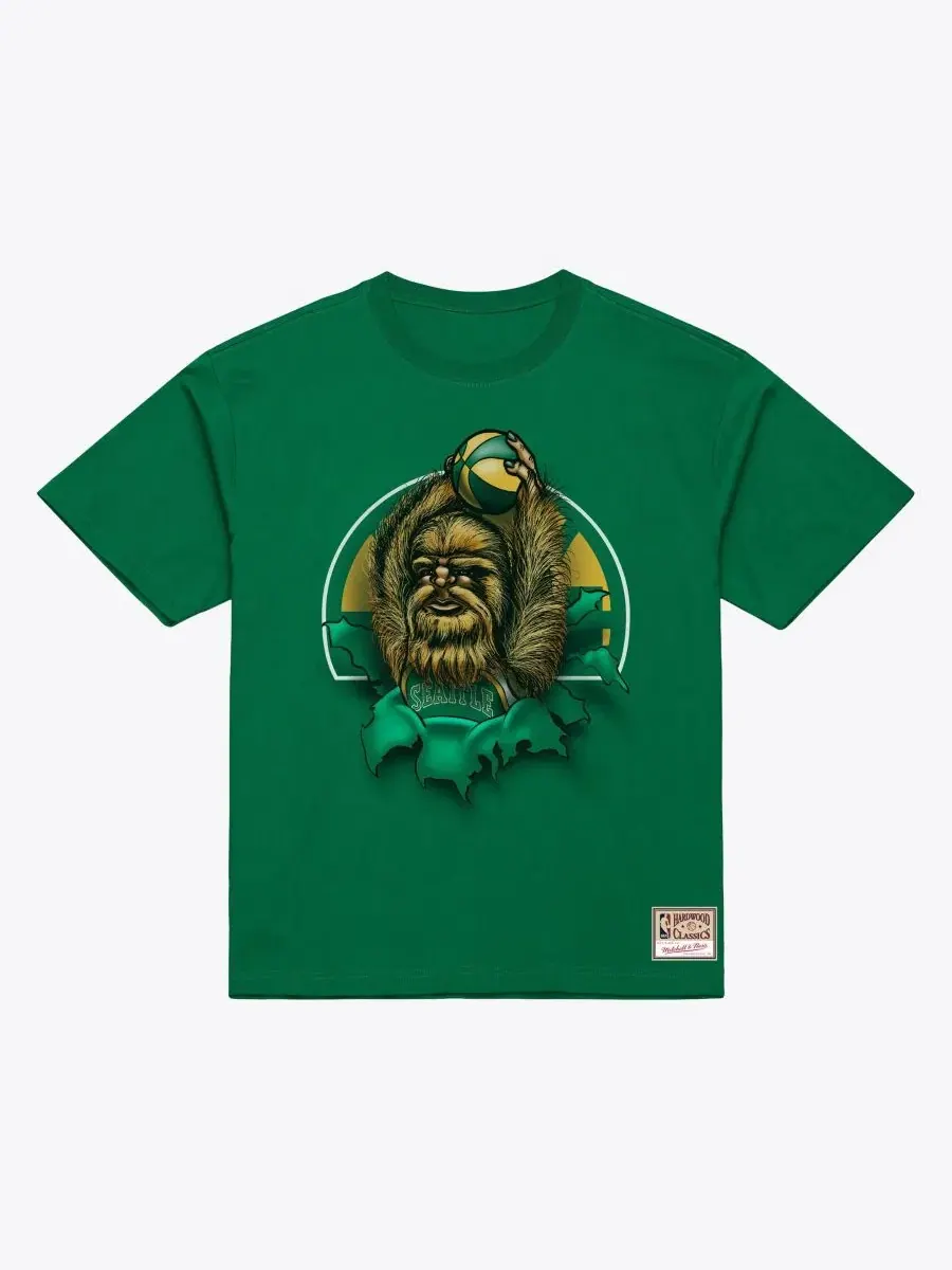 Футболка с длинным рукавом с принтом Breakthrough Mitchell & Ness — изображение 3 из 3, зеленый
