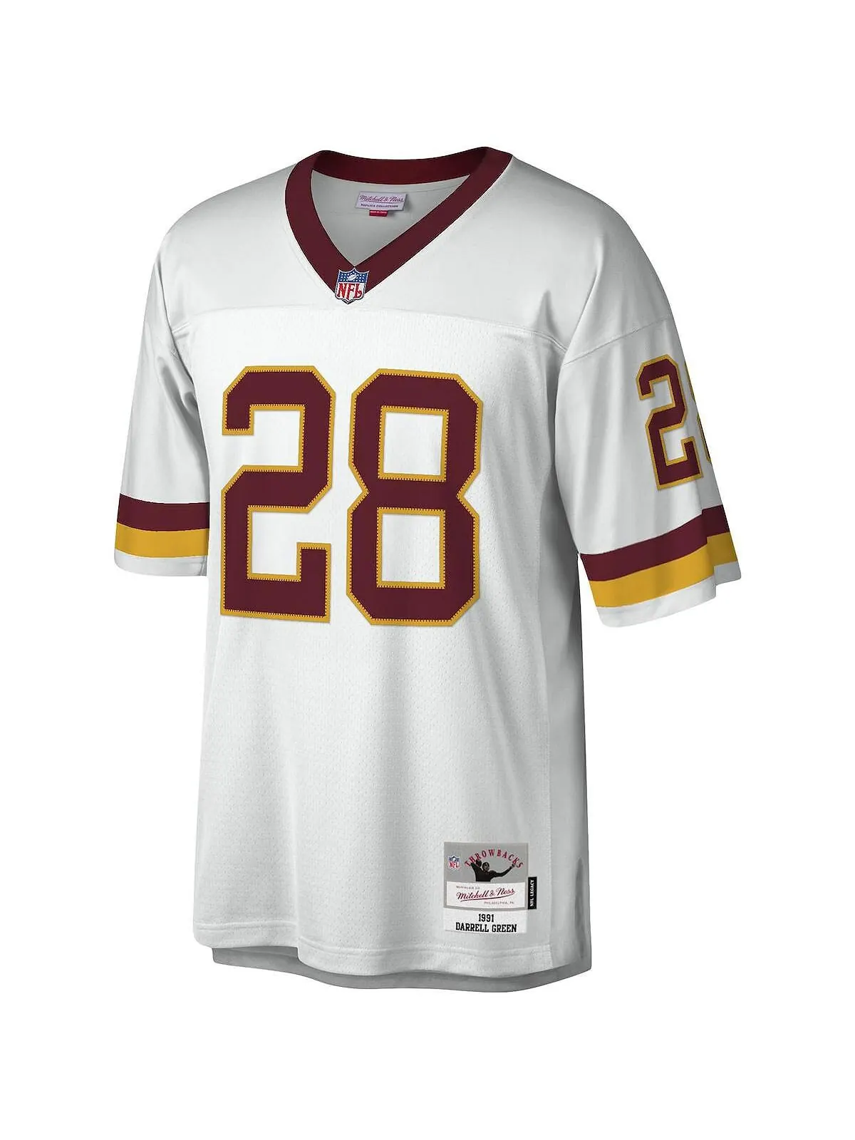 Мужская футболка darrell green white washington football team legacy, копия джерси Mitchell & Ness — изображение 2 из 3