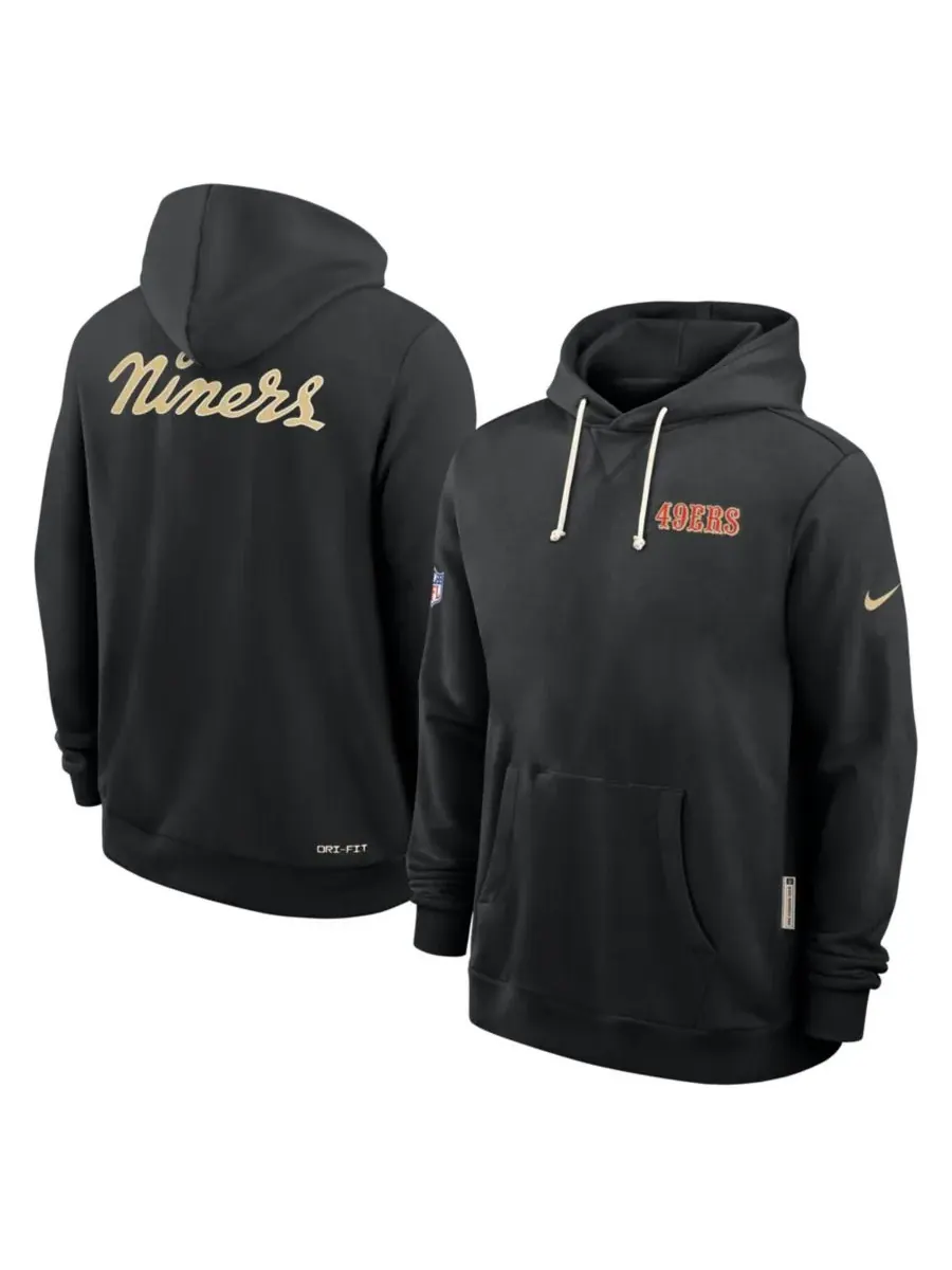 Fanatics Мужская черная толстовка Nike San Francisco 49ers 2025 NFL Rivalries Sideline Dri-Fit — изображение 1 из 4, черный