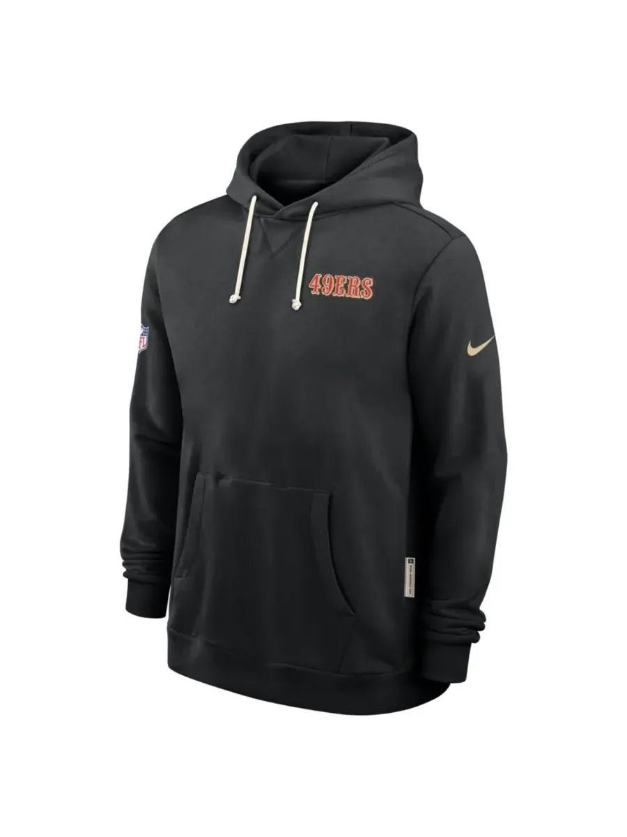 Fanatics Мужская черная толстовка Nike San Francisco 49ers 2025 NFL Rivalries Sideline Dri-Fit — изображение 3 из 4, черный