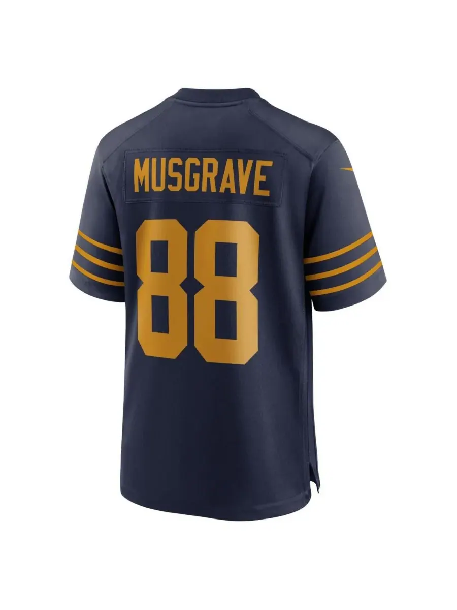 Nike Мужская темно-синяя игровая майка Люка Масгрейва из команды Green Bay Packers, посвященная — изображение 3 из 3