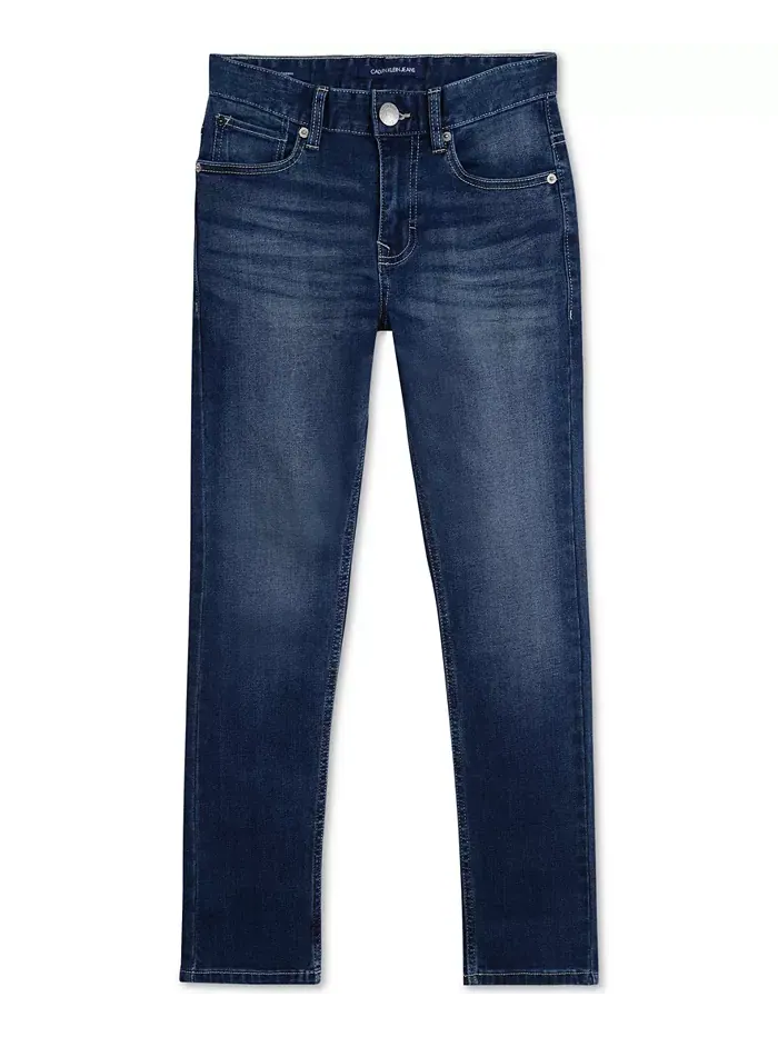 Джинсы Big Boys Slim-Fit Denim с пятью карманами Calvin Klein