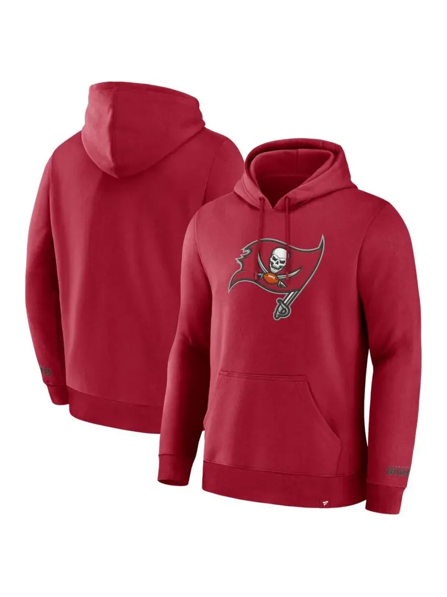 Fanatics Мужская красная флисовая толстовка с капюшоном Tampa Bay Buccaneers Legacy — изображение 1 из 3, красный