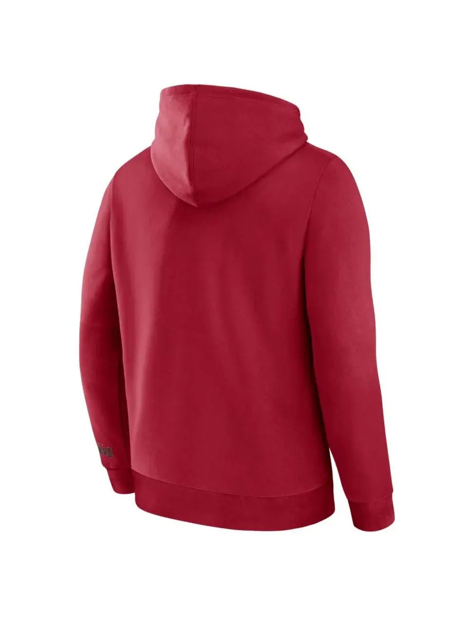 Fanatics Мужская красная флисовая толстовка с капюшоном Tampa Bay Buccaneers Legacy — изображение 2 из 3, красный