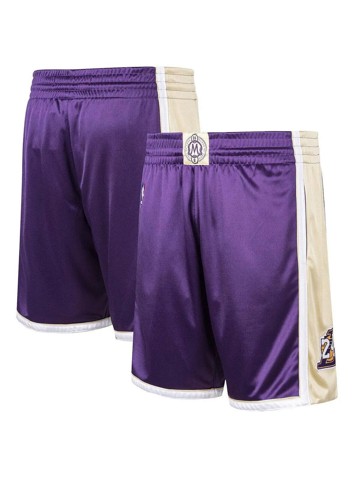 Мужские шорты Kobe Bryant Purple из Зала славы Лос-Анджелес Лейкерс, класс 2020 года, подлинные — изображение 1 из 4