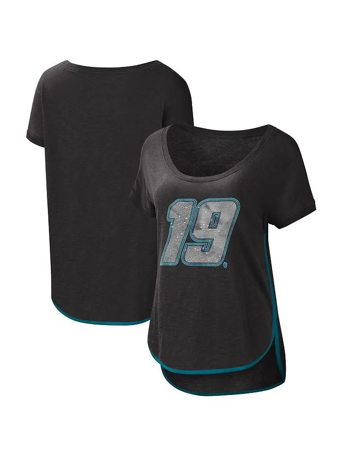 Черная женская футболка с круглым вырезом Martin Truex Jr Rookie G-III 4Her by Carl Banks — изображение 1 из 3, черный
