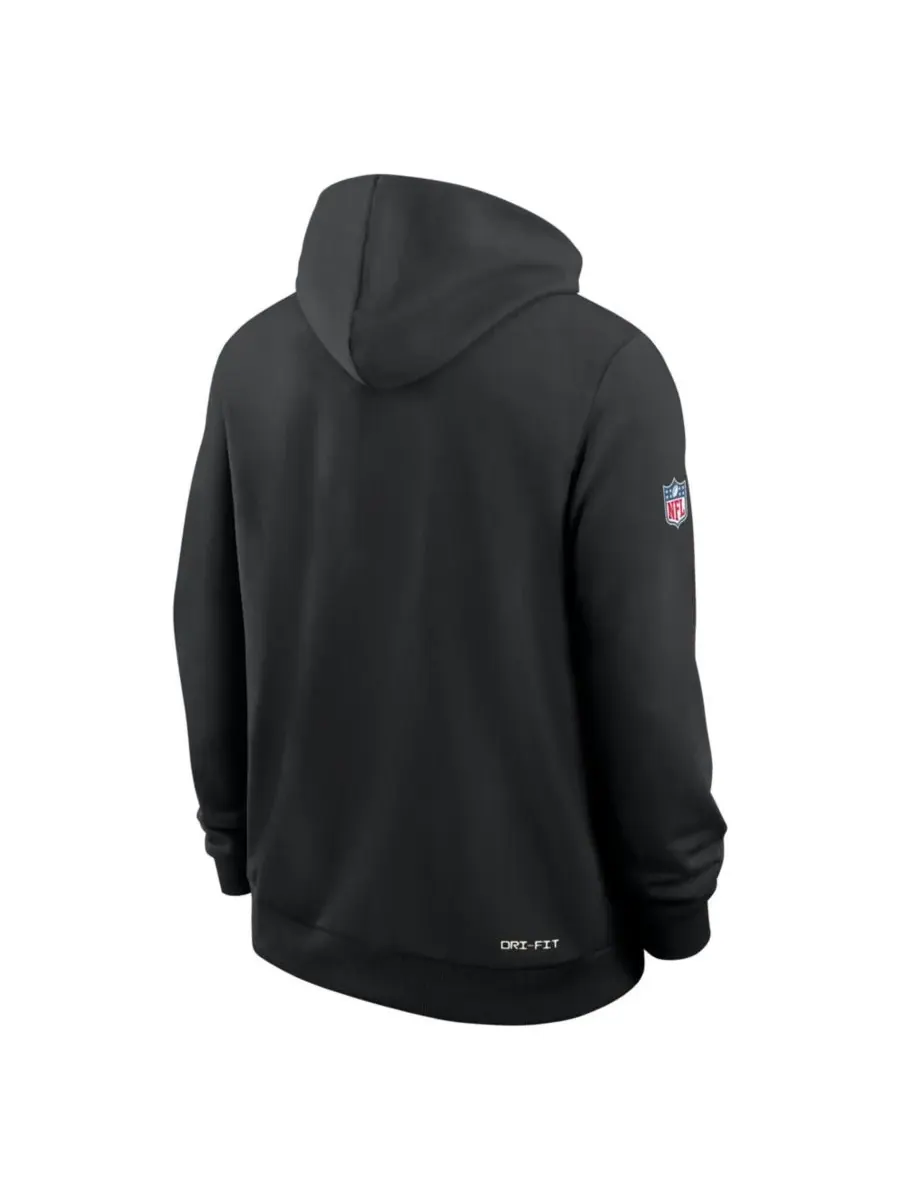 Nike Мужская черная толстовка с капюшоном Pittsburgh Steelers 1933 Sideline Performance — изображение 2 из 2, черный