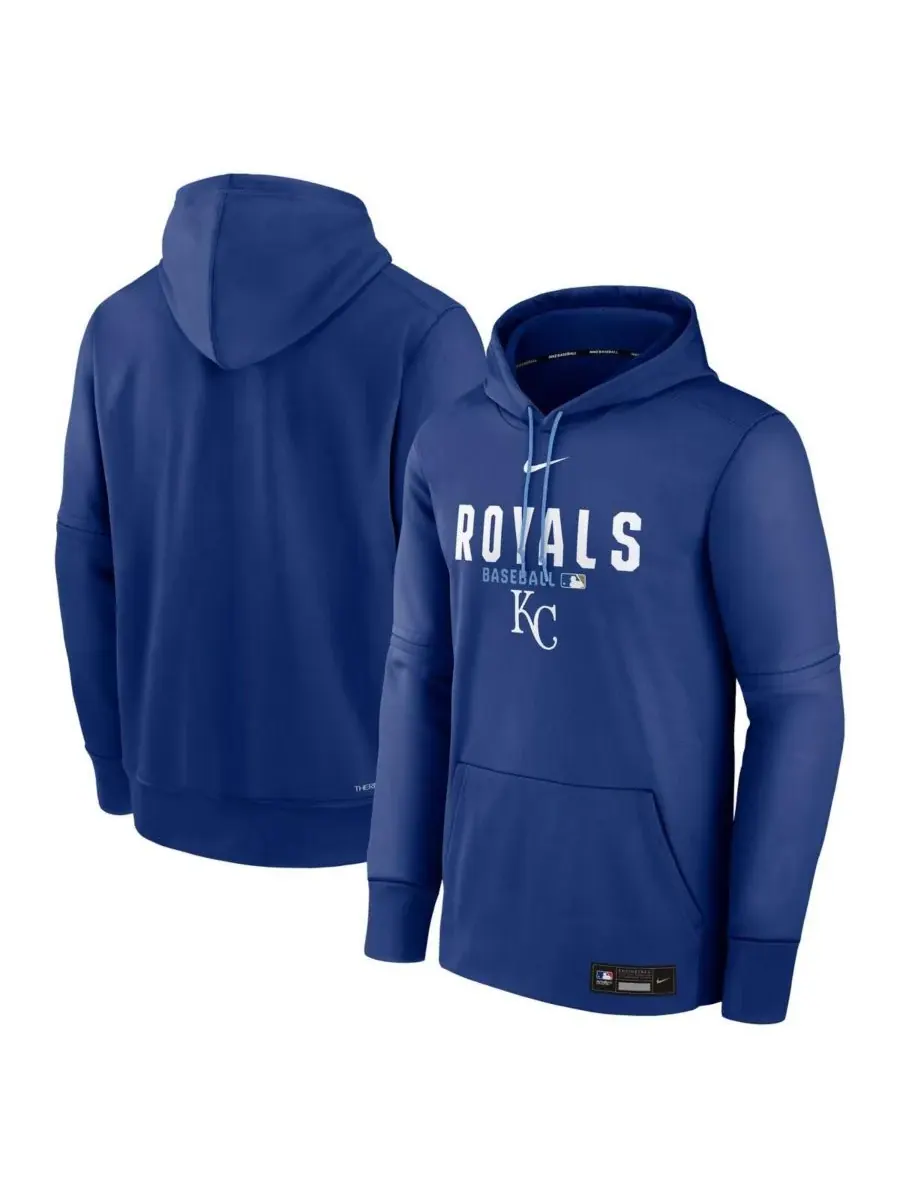 Мужская толстовка Royal Kansas City Royals Authentic Collection Therma-FIT Nike — изображение 1 из 3, королевский