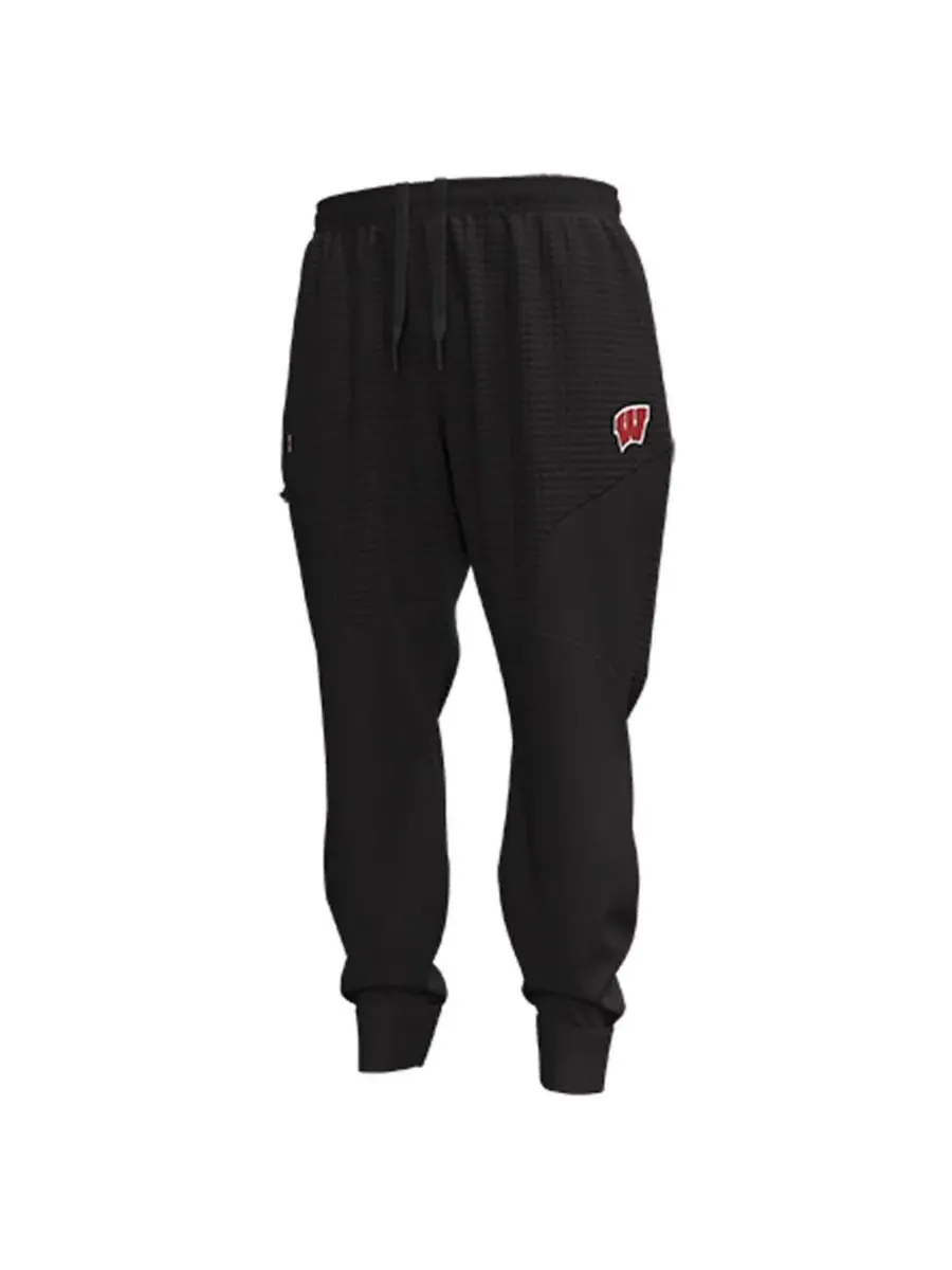 Under Armour Мужские черные флисовые спортивные брюки Wisconsin Badgers Unstoppable — изображение 3 из 3, черный