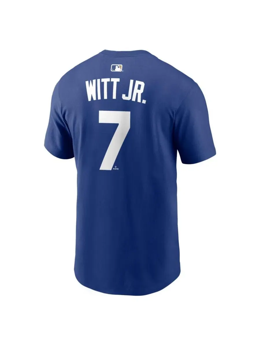 Мужская футболка Bobby Witt Jr. Royal Kansas City Royals с именем и номером игрока Nike — изображение 3 из 3, королевский