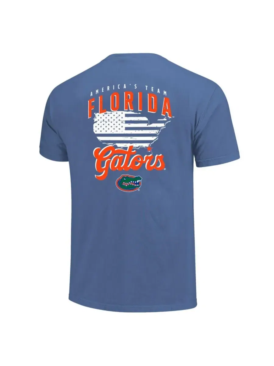 Футболка с принтом America's Team Florida Gators Image One — изображение 2 из 3, королевский