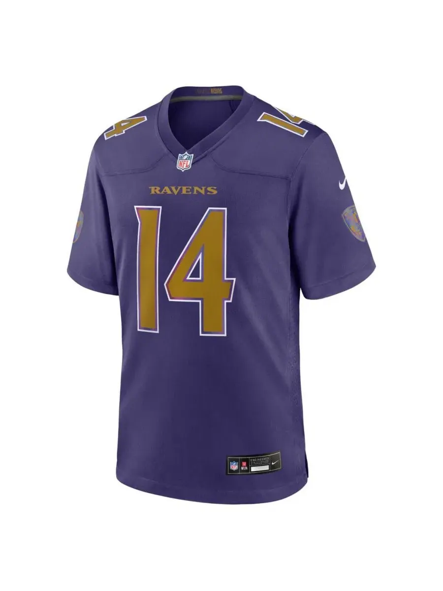Игровая футболка Kyle Hamilton Purple Baltimore Ravens Alternate Game Jersey Nike — изображение 2 из 3, фиолетовый