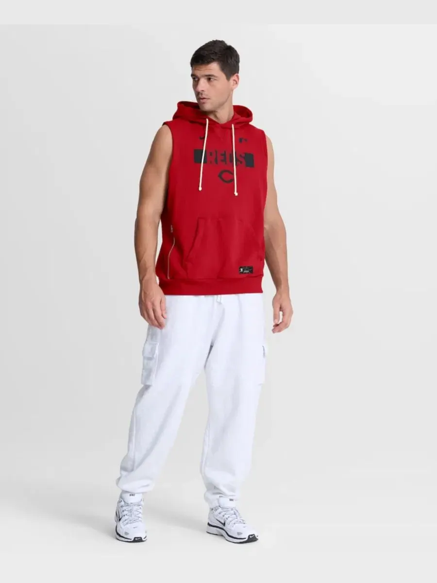 Безрукавка с капюшоном с принтом Cincinnati Reds, Dri-FIT Nike — изображение 5 из 5, красный