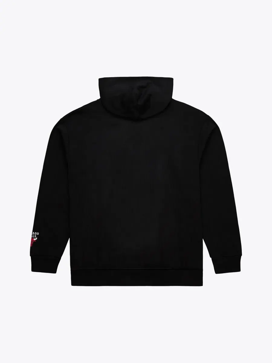 Худи с капюшоном Chicago Bulls Basic Fleece Mitchell & Ness — изображение 2 из 2, черный