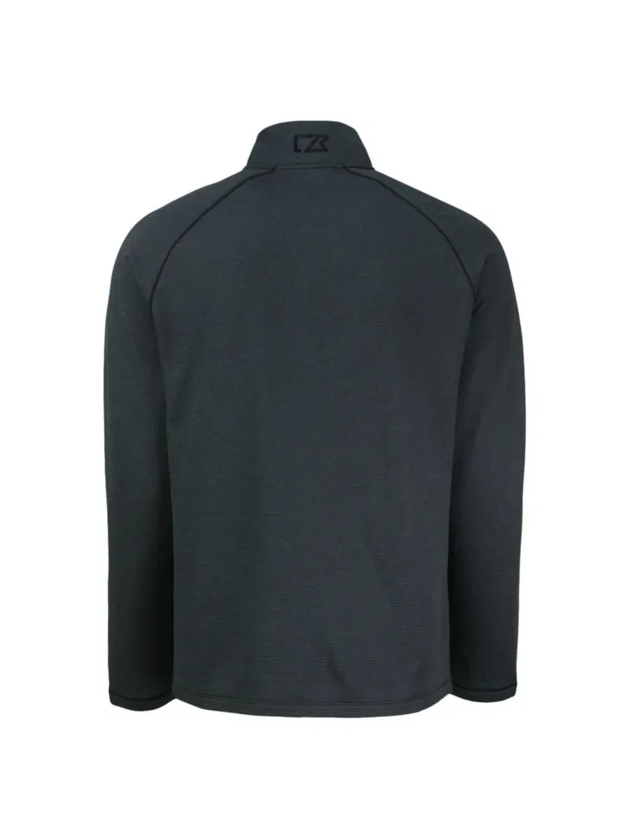 Мужская куртка-флисовая с принтом Peshastin Eco Fleece Raglan Full-Zip Cutter & Buck — изображение 3 из 3, черный