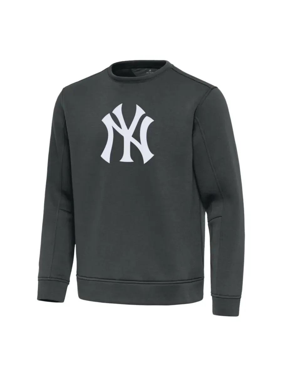 Легкий пуловер Antigua Relevant с вышитым логотипом New York Yankees — изображение 2 из 3, серебристый