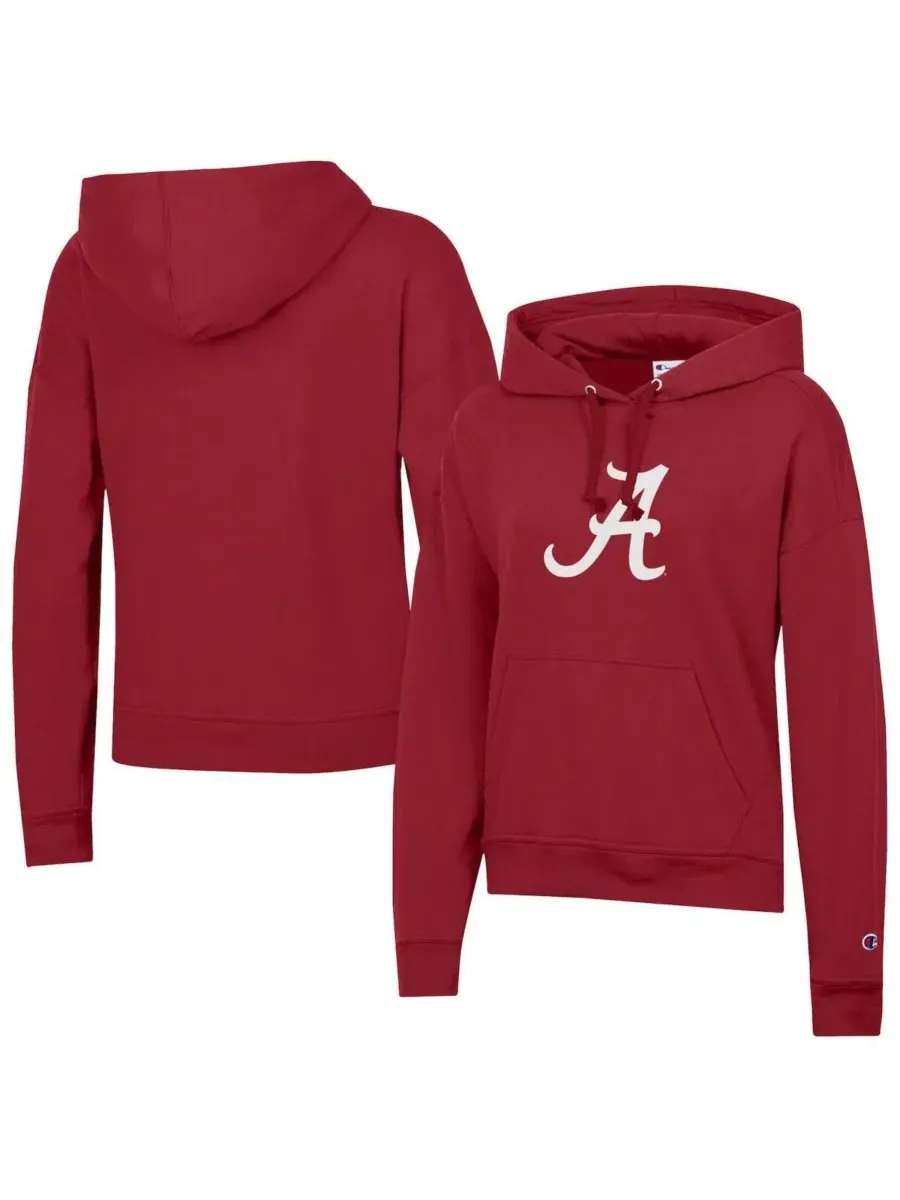 Худи из флиса с принтом Powerblend Alabama Crimson Tide Champion — изображение 1 из 3, красный