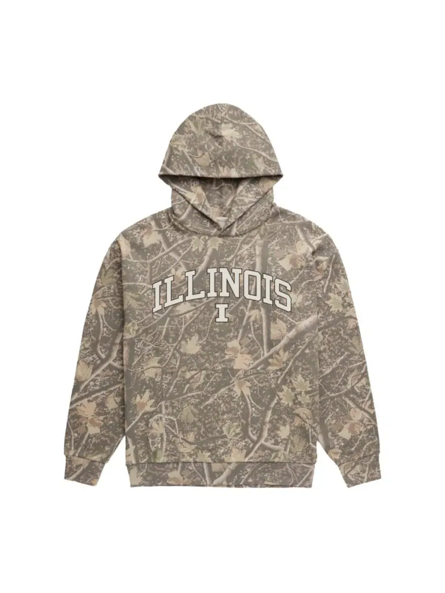 Толстовка с капюшоном с принтом Illinois Fighting Illini Uscape Apparel